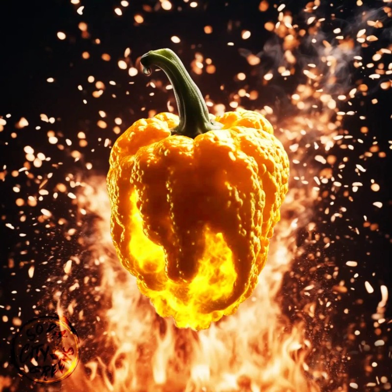 Soda City Greens Reapion (Reaper x Scorpion Hybrid) Hot Pepper