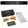 ZENOTTIC Mini Cool Octagonal Sunglasses Women Men Polarised Metal Frame