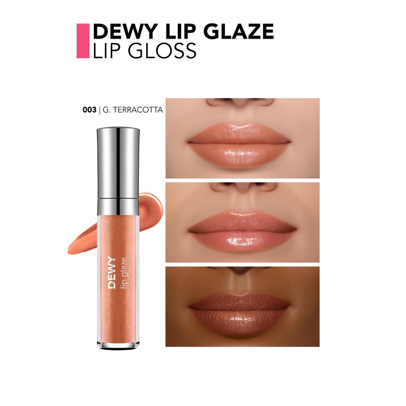 Flormar Dewy Lip Glaze - Shiny Lip Gloss with Moisturising