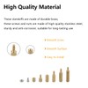 ZDE 160pcs M2.5 Series Male Female Hex Column Brass Standoff