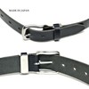 KIETH LI1003-19BLACK 1-Piece Leather Thick Belt, Wild Leather, Black, 1.4