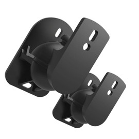 DOITOOL 1pair Surround Sound Speaker Wall Mount Bracket Holder for Home Cinema Satellite Speakers Supports up to Easy Installation Complete Kit Sleek Black Design