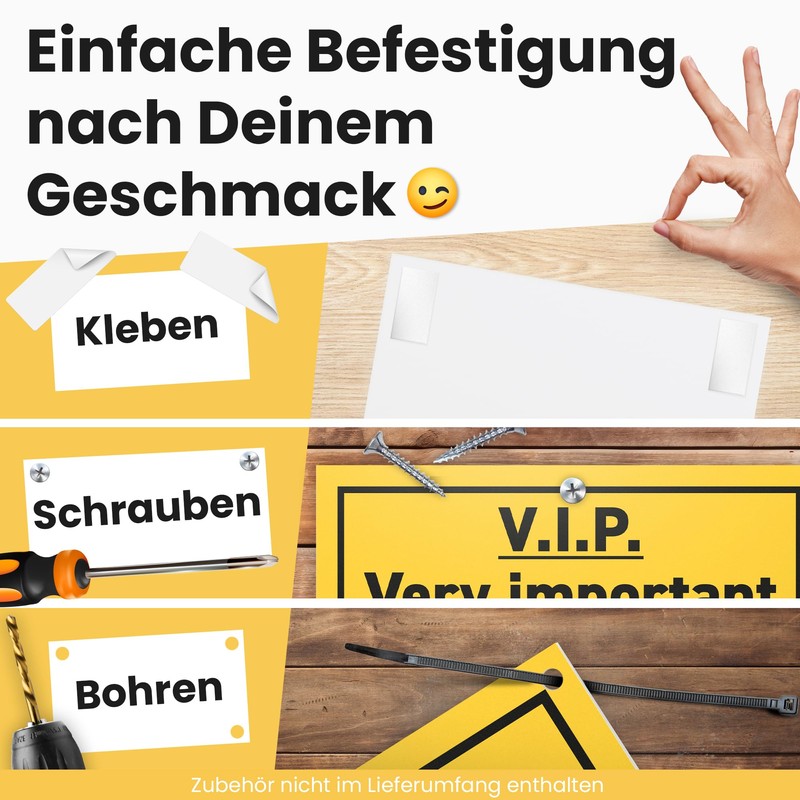 DankeDir! VIP Very Important Parkplatz Freihalten Funny Sign 30 x