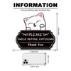 Please Knock Sign for Door, UV Resistant Self Adhesive Vinyl
