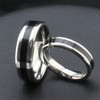 HIJONES Jewellery Mens Stainless Steel Couples Promise Ring Size S