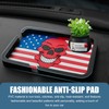 Qurbuns Car Anti Slip Mat Phone Holder, Skull Dashboard Non-Slip