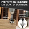 Forstner Drill Bit Set with Depth Stop and Extra Sharp,