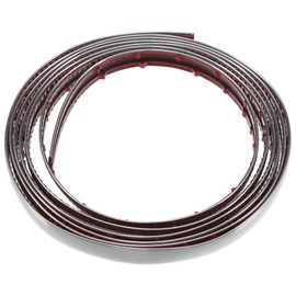 X AUTOHAUX 15mm 9.84ft Car Door Window Bumper Side Body Trim Strip Silver Tone