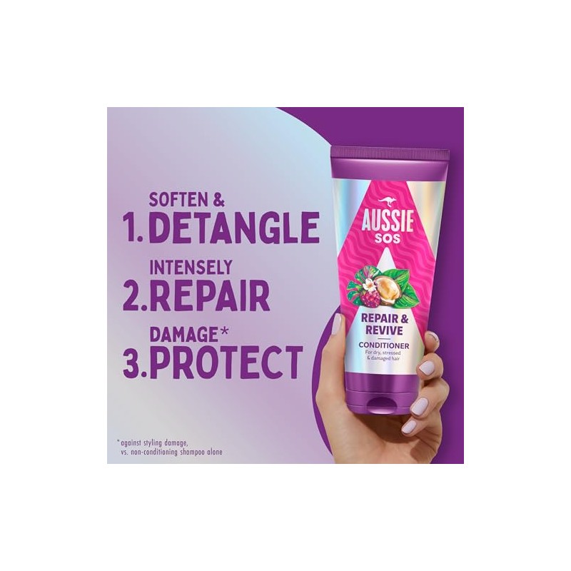 Aussie SOS Repair & Revive Bundle: Shampoo 300ml , Conditioner
