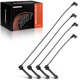 A-Premium Juego de cables de bujía de encendido de 4 piezas Compatible con Nissan Frontier 1998-2004, Xterra 2000-2004, L4 2.4L DOHC