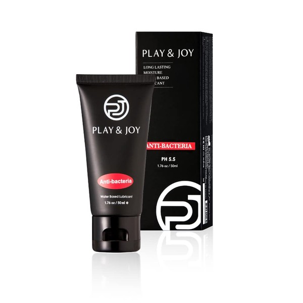 PLAY&JOY Lubricant Jelly Lotion Lubricant Moisturizing, Water Soluble and Irritation-Free (50ml Antibacterial)