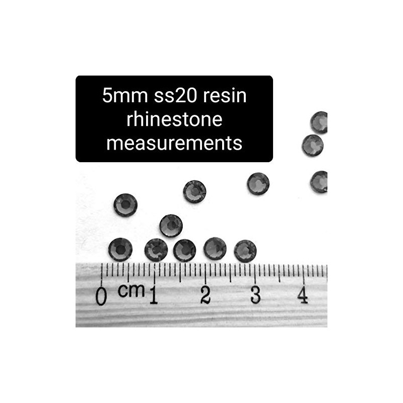 MajorCrafts 2000pcs 5mm ss20 Clear Red AB Flat Back Round