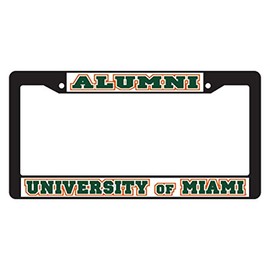 Miami Plate_Frame (BLK Plate Frame Miami Alumni (23522))