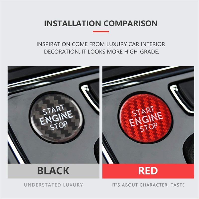 M.JVisun Red Ignition Starter Switch Sticker for VW for Volkswagen