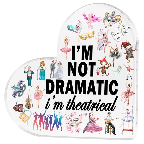Theater Gift Musical Theater Gifts Acrylic Heart Keepsake Funny Broadway