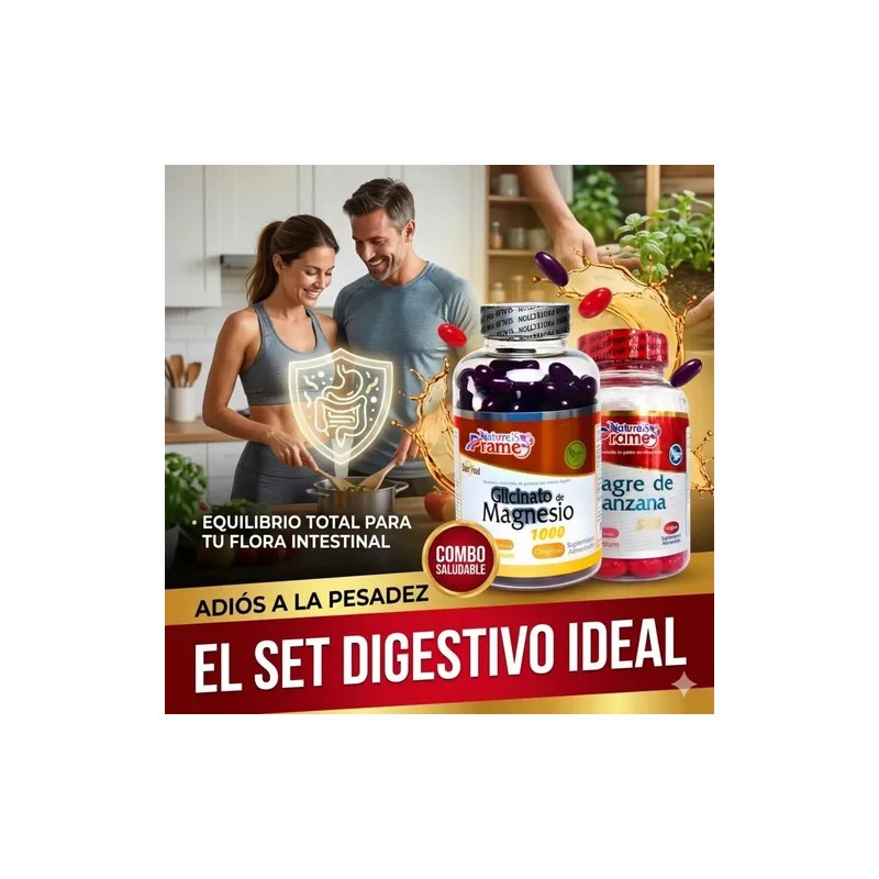 Glicinato De Magnesio 500 mg - 60 Cápsulas