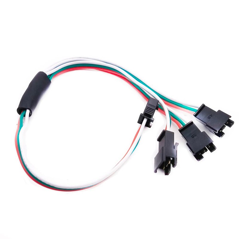 5pcs 15cm 3pin SM Splitter JST Connector Male and Female