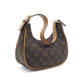 FOXLOVER Shoulder Bags for Women, Vegan Leather Hobo Bags and Purses for Women, Brown Crescent Bag Shoulder Purse for Ladies with Detachable and Adjustable Strap