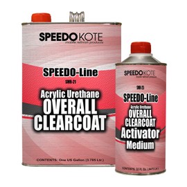 Speedokote Automotive High Gloss Clear Coat Urethane, SMR-21/25 4:1 Gallon Clearcoat Kit. For California, Delaware, or Maryland, order SS-132.