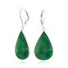 Simplistic Boho Fashion Gemstone Inlay Long Flat Tear Shaped Dangle