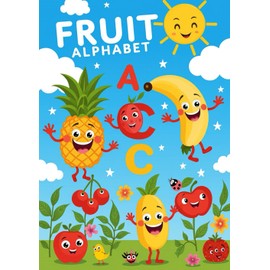 Fruit Alphabet - A Deliciously Fun Coloring Book!: What if learning the alphabet could be as sweet and colorful as a fruit salad? "Fruit Alphabet" is ... while having fun with adorable fruits!