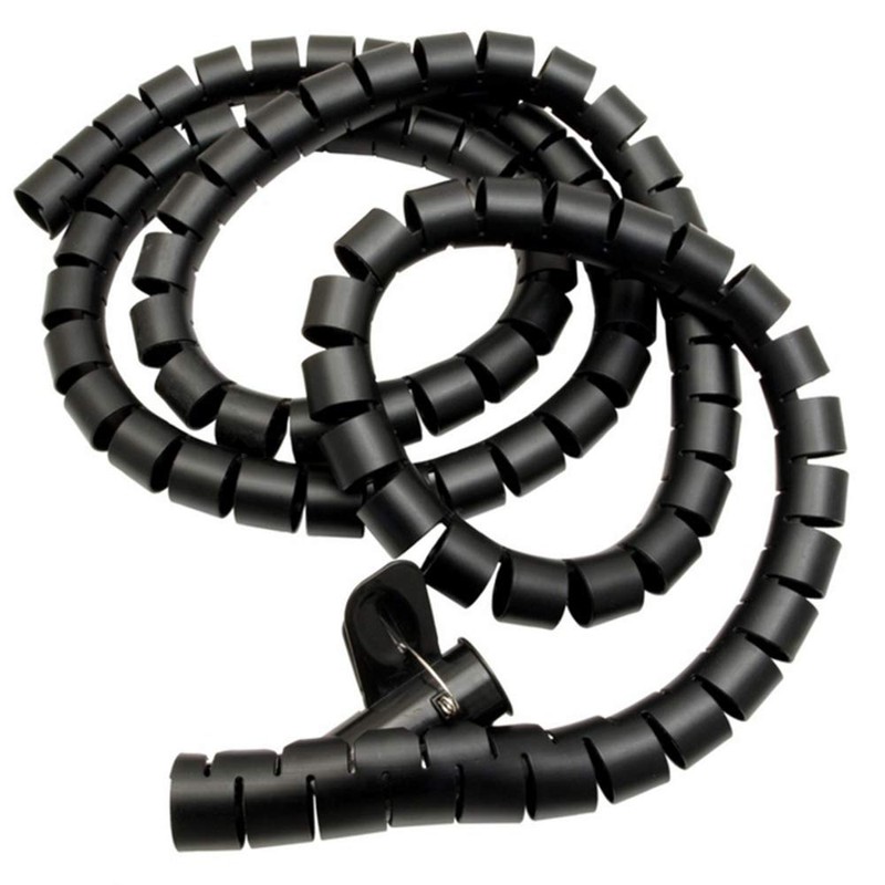 Maclean MC-676 Quality Spiral Cable Wire Cover Organiser Elastic Tidy