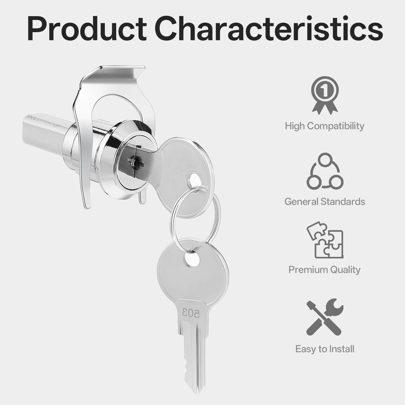 Tool Box Locks with Keys, Metal Cam Lock Zinc Alloy