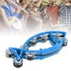 Hand Tambourine Bell Smooth Fish Shaped Double Row Tambourines Musical