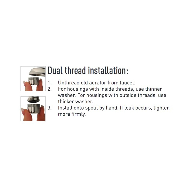 Oil Rubbed Bronze Aerator Housing Faucet 1.0 gpm 1.2, 1.5,