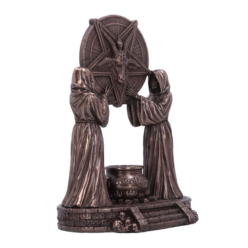 Nemesis Now Baphomet's Altar Figurine 18.5cm, Resin, Bronze, Baphomet Ornament,