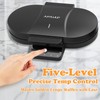 Electric Heart-Shaped Waffle Maker: Upgraded Fast Double-Side Heating - Nonstick