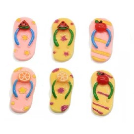 Shelly's Buttons and More Fruit Flip Flops - Shelly's Buttons - Flat Back Embellishments - Craft Scrap