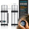 Arendo - Thermos Flask 1 Litre Stainless Steel - with