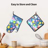 YYHWHJDE Colorful Balloons Prints Quality Oven Mitts and Pot Holders