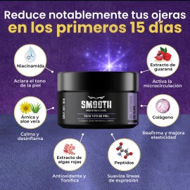Gel Quita Ojeras Oscuras Hombre Reduce Bolsas Ojos Anti Arrugas Cafeina y Colageno 15 ml