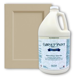 Bathworks Cabinet & Furniture Paint - Satin Finish, Easy Application, Low-VOC, Durable, Made in USA (Featherstone, 1 Gallon)