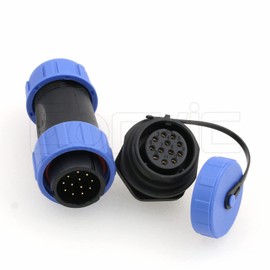 Eonvic HE21 12 Pin Aviation Connector Panel Mount Aviation Plug Male Socket Female Waterproof IP68 Connectors for Industrial Device Power Signal