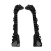 1 Pair Rear Bumper Bracket 5257647020 Shockproof Black Left and