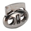 30pcs Metal Cord Lock End Toggle Double Hole Spring Stopper