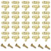 20Pcs Antique Right Latch Hook Hasp 37 x 42mm Small