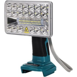 Jhjqzcyg 18W 2000LM LED Flashlight Work Light Powered by Makita 18V Lithium Ion Batteries