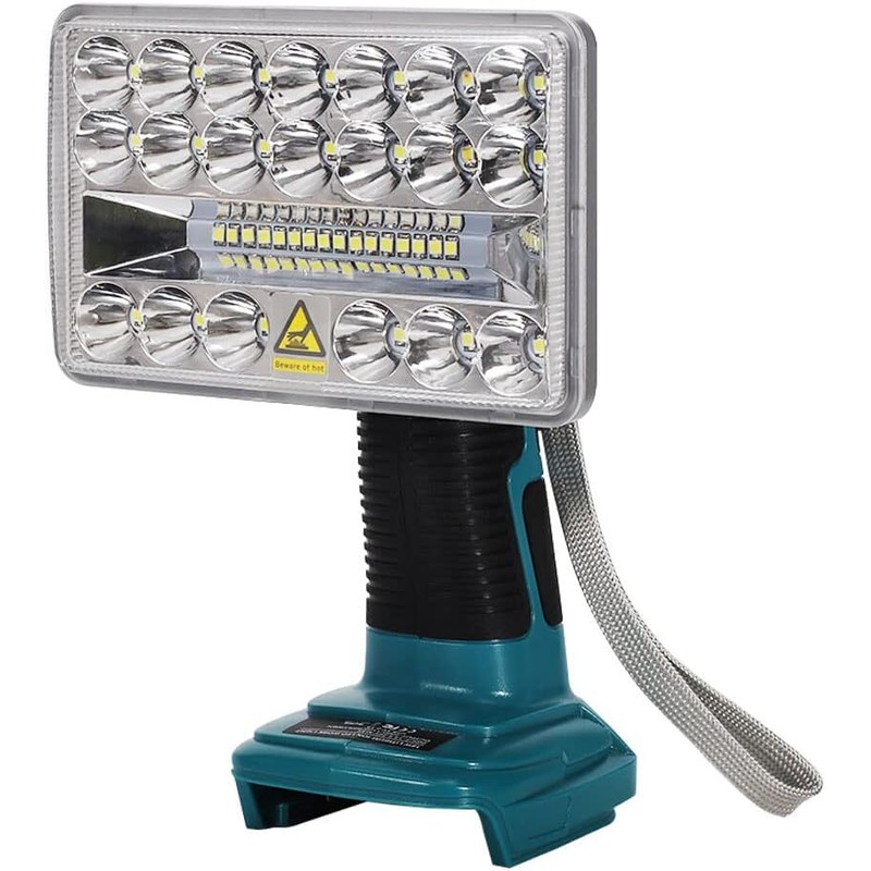 Jhjqzcyg 18W 2000LM LED Flashlight Work Light Powered by Makita