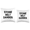 Stone Belt Sander Throw Pillow, 16x16, Multicolor