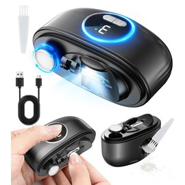 AREDAN Electric Nail Clipper, 2 Types of Blades, Compatible with Thick Nails, Thin Nails, and Foot Toenails, Deep Nail Prevention Safety Design, Careful Care at Home, 3 Speeds, Equipped with LED Light