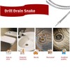 6.5 FT Drill Drain Snake,Sink Unclogging Tool That Can Be