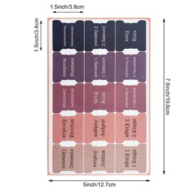 150PCS Bible Tabs for Women Men, Laminated Bible Tabs for Study Bible Bible Index Tabs Easy to Read and Apply Large Print Bible Book Tabs