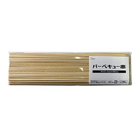 Barbecue Skewers, Bamboo Skewers, 0.1 x 11.8 inches (3 x 300 mm) (11.8 inches (30 cm), Pack of 100, Yakitori, Grilled Skewers, Outdoor Use