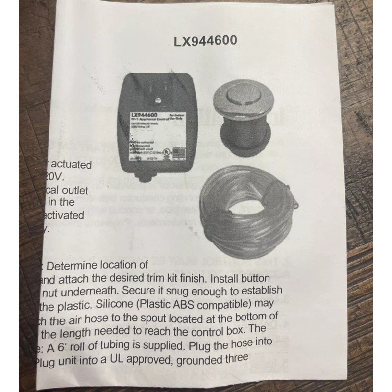 Luxart Allied Air Switch Garbage Disposal Button. New! MSRP $100