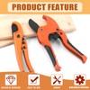 Tanstic 2Pcs Ratchet PVC Pipe Cutter Tool and PEX Straight