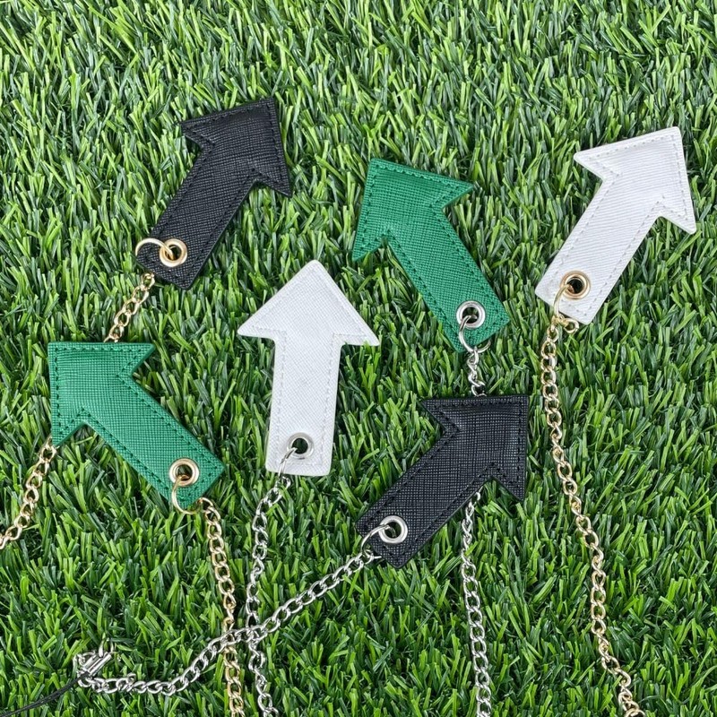 Regency Golf Tee Holder, Tee Keeper, Arrow Design, Saffiano Leather